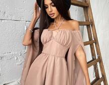 Шифоновый ромпер с расклешенными рукавами  Шифоновый ромпер с расклешенными рукавами  | PUSHKA SHOP