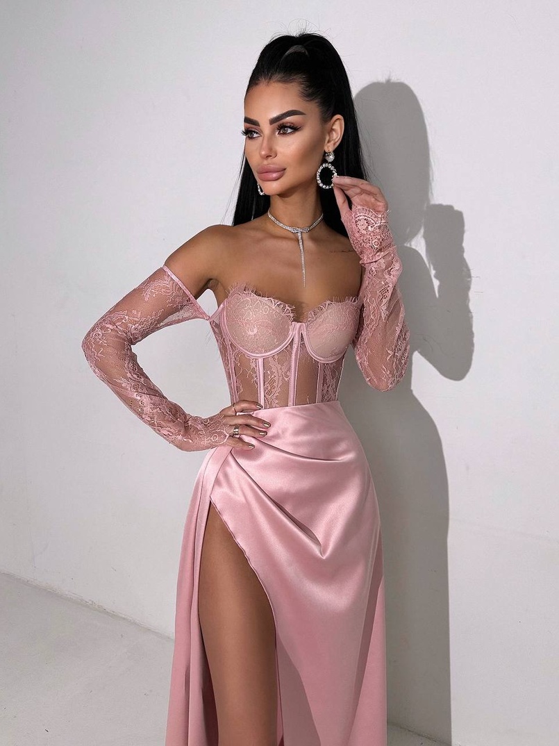 Комплект: мереживний корсет  +  спідниця максі   | PUSHKA SHOP