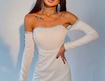 Корсетное платье,декорированное стразами Корсетное платье,декорированное стразами | PUSHKA SHOP