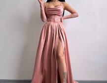 Атласний комплект: корсет + спідниця максі  | PUSHKA SHOP