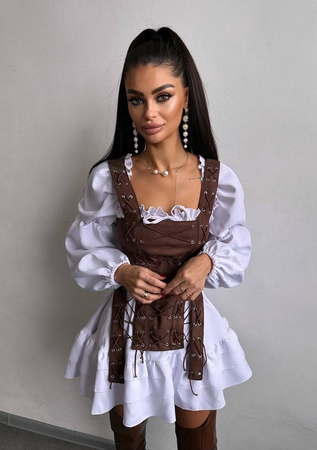 Комплект: сукня + корсет  | PUSHKA SHOP