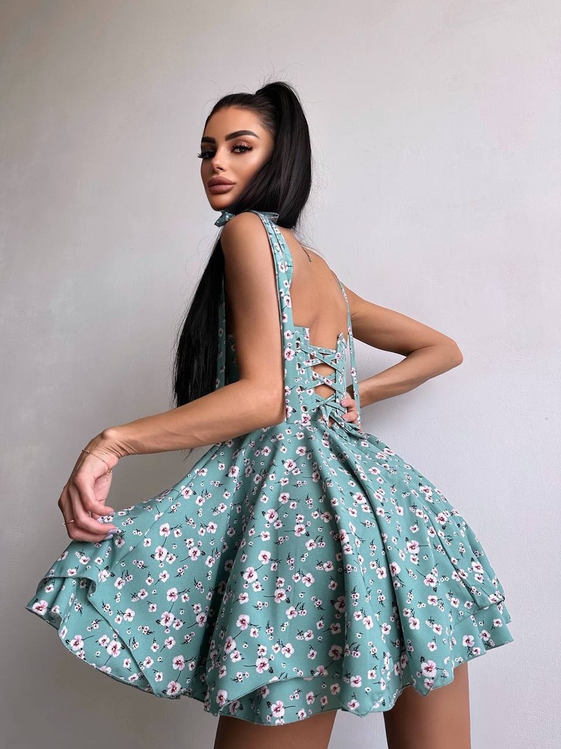 Корсетна сукня з подвійною спідницею  | PUSHKA SHOP