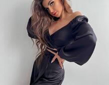 Шелковый комплект: топ с завязками на талии + юбка миди с разрезом  | PUSHKA SHOP