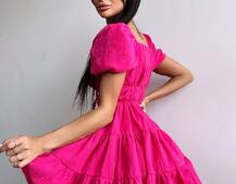 Муслінова сукня з рюшами   | PUSHKA SHOP