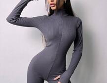 Облягаючий трикотажний комбінезон  | PUSHKA SHOP