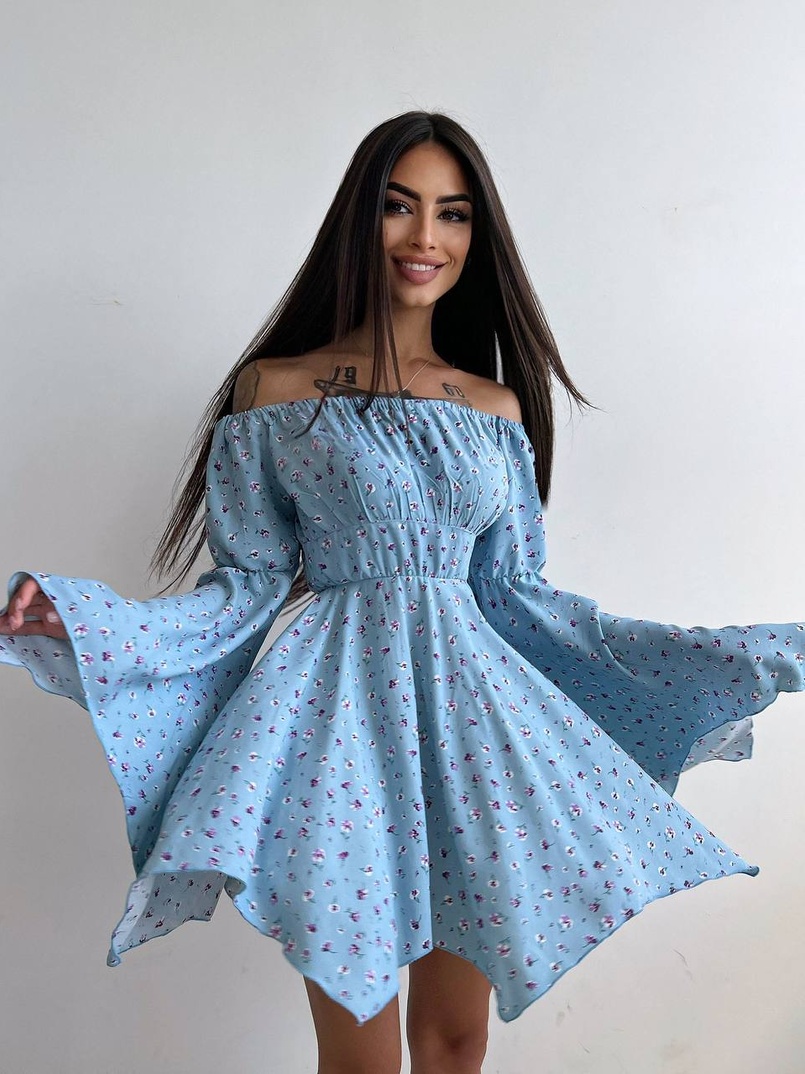 Сукня асиметричного крою з розкльошеними рукавами + корсет декорований стразами Ручна робота Сукня асиметричного крою з розкльошеними рукавами + корсет декорований стразами Ручна робота | PUSHKA SHOP