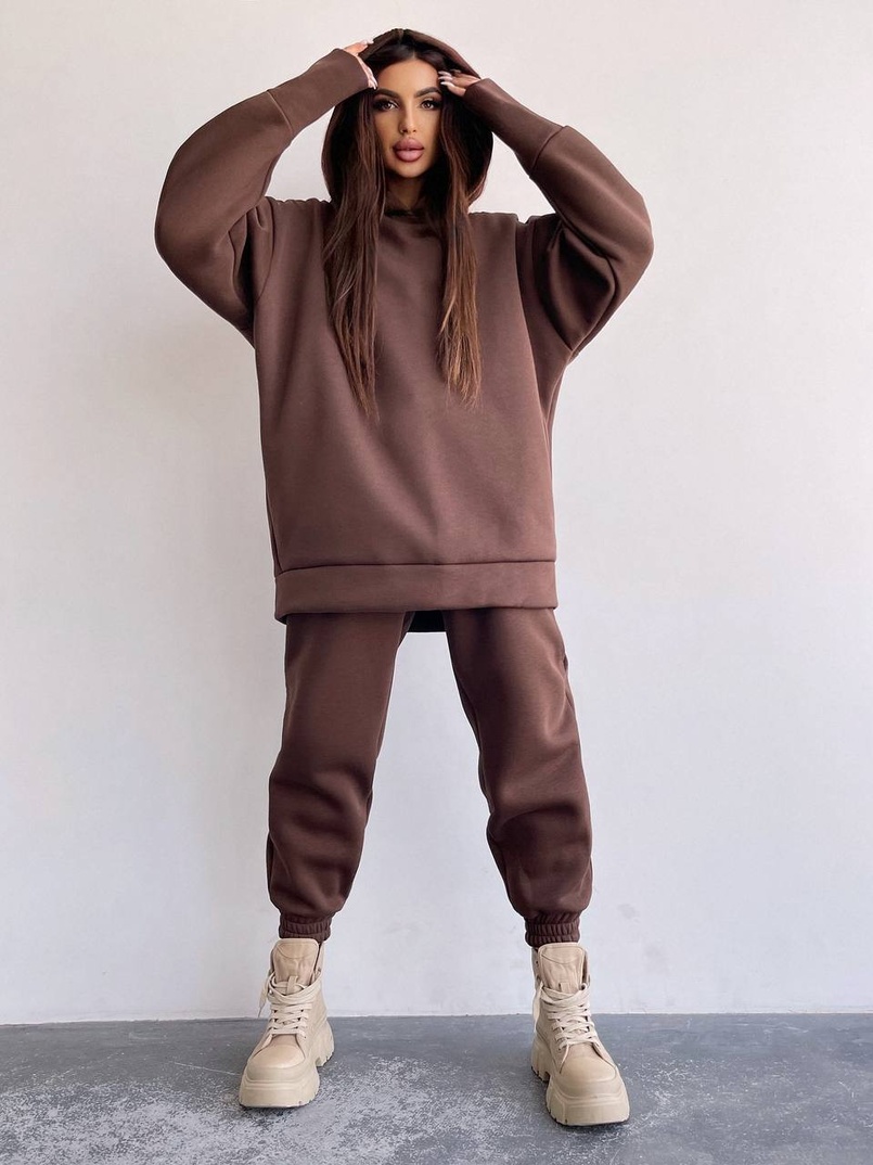 Тёплый комплект: худи + спортивные штаны Тёплый комплект: худи + спортивные штаны | PUSHKA SHOP