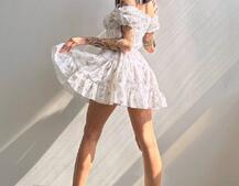 Муслинова сукня з принтом | PUSHKA SHOP