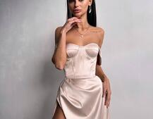 Атласний комплект: корсет бюстʼє + спідниця максі Атласний комплект: корсет бюстʼє + спідниця максі | PUSHKA SHOP