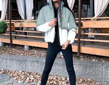 Рефлективный укорочённый зимний дутик Рефлективный укорочённый зимний дутик | PUSHKA SHOP