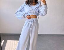 Велюровий комплект трійка  | PUSHKA SHOP