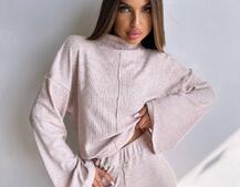 Трикотажний базовий комплект: світшот + штани  | PUSHKA SHOP