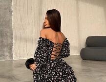 Сукня з воланами та шнурівкою по спинці Сукня з воланами та шнурівкою по спинці | PUSHKA SHOP