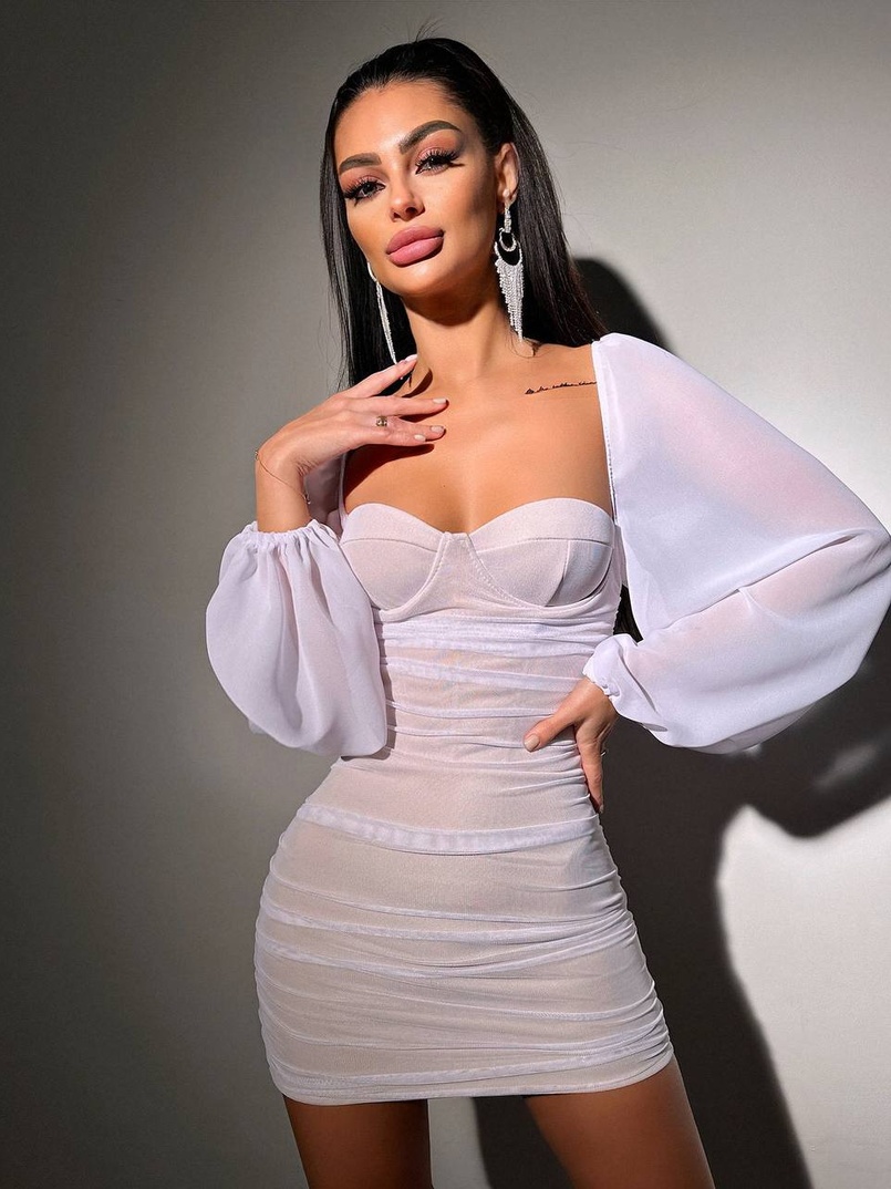 Корсетна сукня з чашечками з ефектом push up з драпіруванням Корсетна сукня з чашечками з ефектом push up з драпіруванням | PUSHKA SHOP