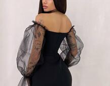 Сукня з корсетними елементами та об'ємними руквами з фатину Сукня з корсетними елементами та об'ємними руквами з фатину | PUSHKA SHOP