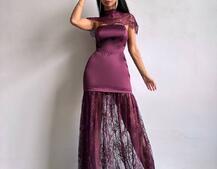 Елегантна сукня максі з мереживом Елегантна сукня максі з мереживом | PUSHKA SHOP