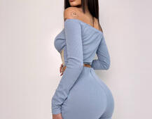 Комплект : штани кльош і топ з елементами корсету  | PUSHKA SHOP