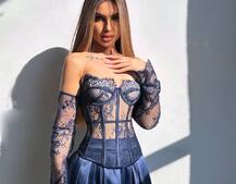 Комплект : мереживий корсет + спідниця максі Комплект : мереживий корсет + спідниця максі | PUSHKA SHOP
