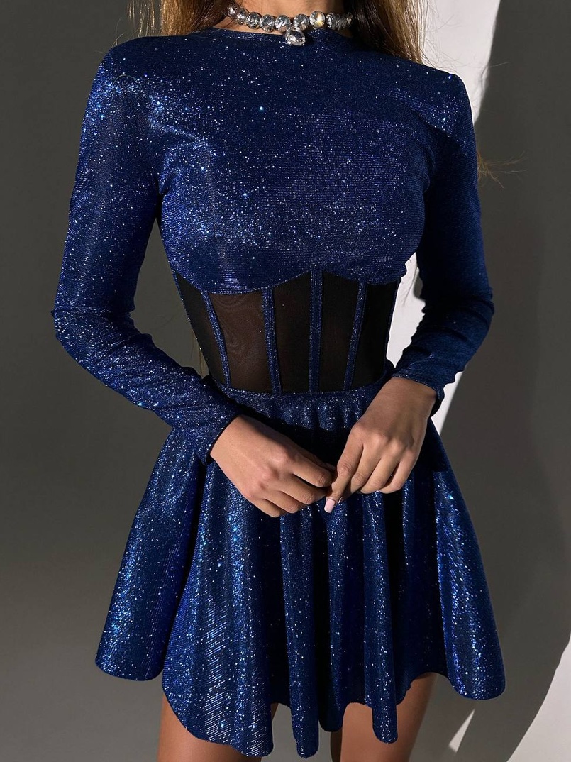 Блискуча корсетна сукня з пишною спідницею | PUSHKA SHOP