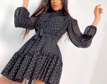 Шифоновое платье с оборками Шифоновое платье с оборками | PUSHKA SHOP