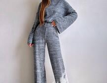 Трикотажний базовий комплект: світшот + штани  | PUSHKA SHOP