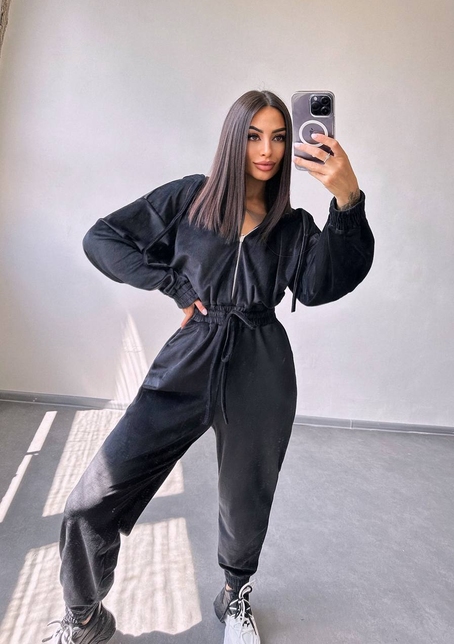 Велюровий комбінезон   | PUSHKA SHOP