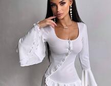 Сукня з з воланами на ґудзиках Сукня з з воланами на ґудзиках | PUSHKA SHOP