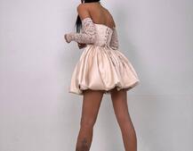 Комплект: мереживний корсет бюстьє + корсетна спідниця | PUSHKA SHOP