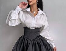 Комплект: сорочка + корсетна спідниця Комплект: сорочка + корсетна спідниця | PUSHKA SHOP