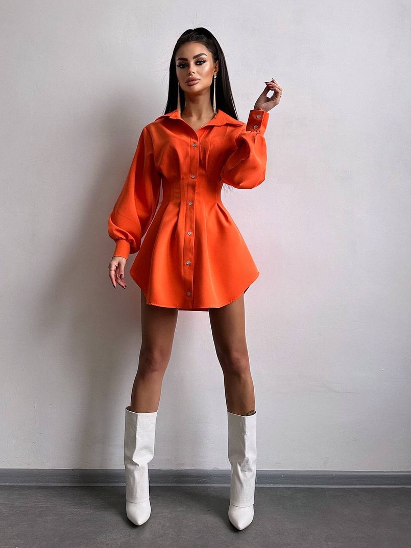 Приталена сорочка + корсет  | PUSHKA SHOP