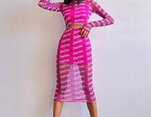 Комплект: топ + спідниця міді   Комплект: топ + спідниця міді   | PUSHKA SHOP