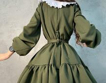 Платье со съёмным воротничком и подъюбником Платье со съёмным воротничком и подъюбником | PUSHKA SHOP