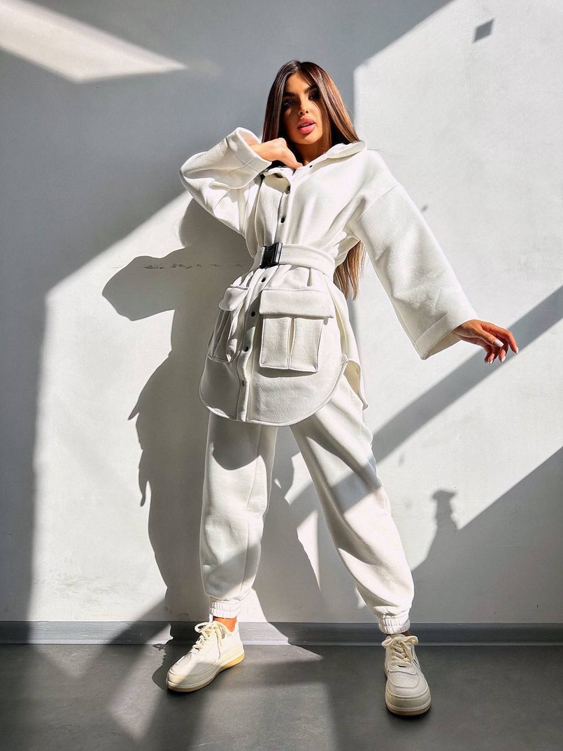 Комплект: тепла сорочка на кнопках + джоггери | PUSHKA SHOP