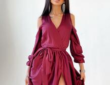 Шелковое платье макси с разрезом  Шелковое платье макси с разрезом  | PUSHKA SHOP