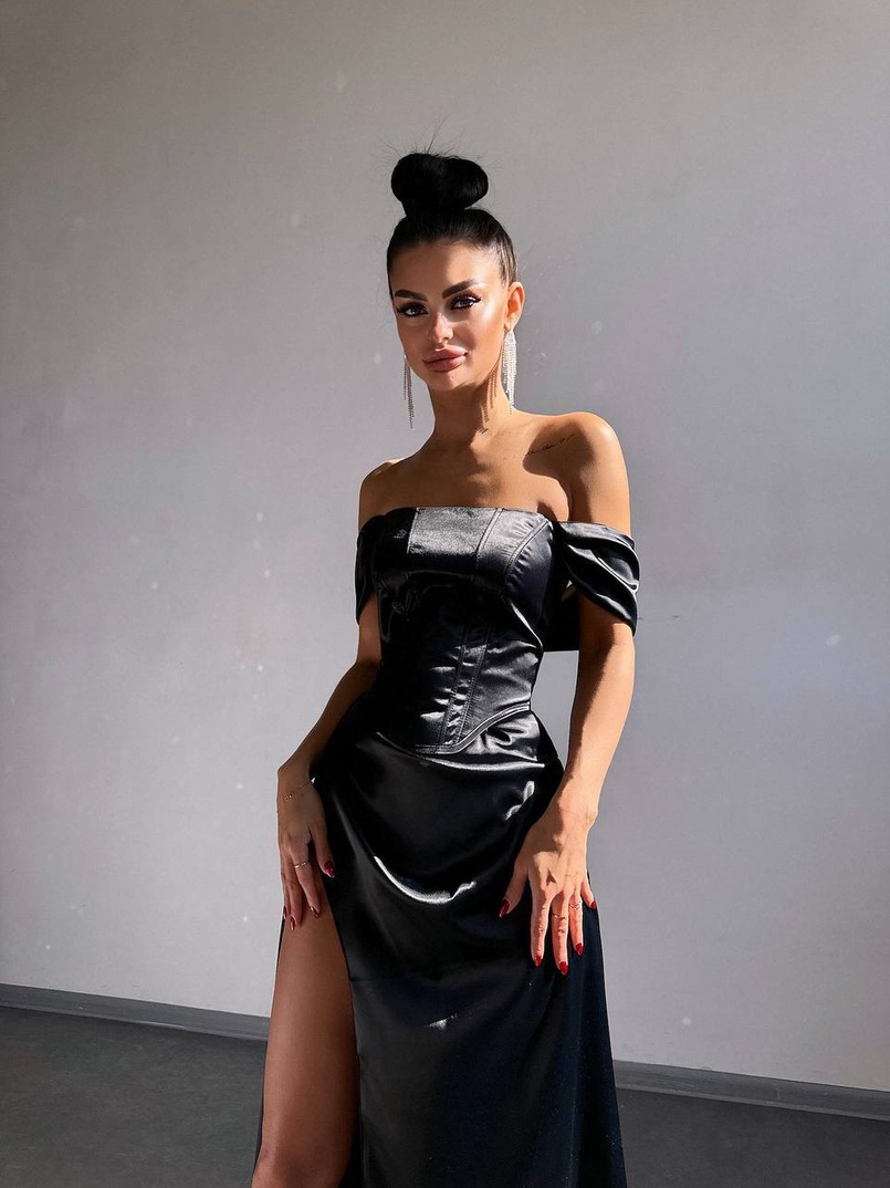 Комплект: корсет + спідниця максі з драпіруванням   | PUSHKA SHOP