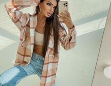 Кашемировая рубашка в клетку с капюшоном  | PUSHKA SHOP