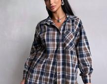 Комплект: сорочка + спідниця у клітинку  | PUSHKA SHOP