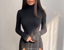 Сукня міді з розрізами | PUSHKA SHOP