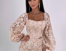 Мереживний комплект: корсет + спідниця міні | PUSHKA SHOP