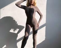 Трикотажний комбінезон з відкритою спиною  | PUSHKA SHOP