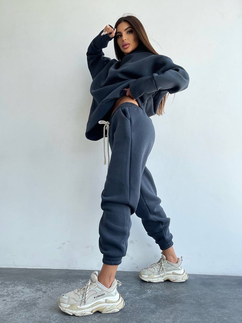 Тёплый комплект: худи + спортивные штаны  Тёплый комплект: худи + спортивные штаны  | PUSHKA SHOP