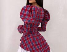 Сукня з об'ємними рукавами + спідниця з воланами | PUSHKA SHOP