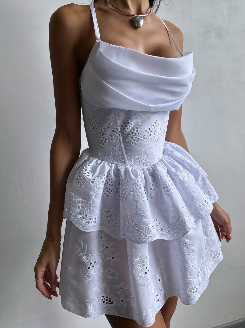 Корсетна сукня с пишною подвійною спідницею | PUSHKA SHOP