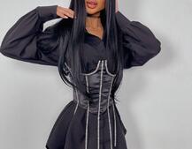 Приталена сорочка + корсет декорований стразами Ручна робота Приталена сорочка + корсет декорований стразами Ручна робота | PUSHKA SHOP