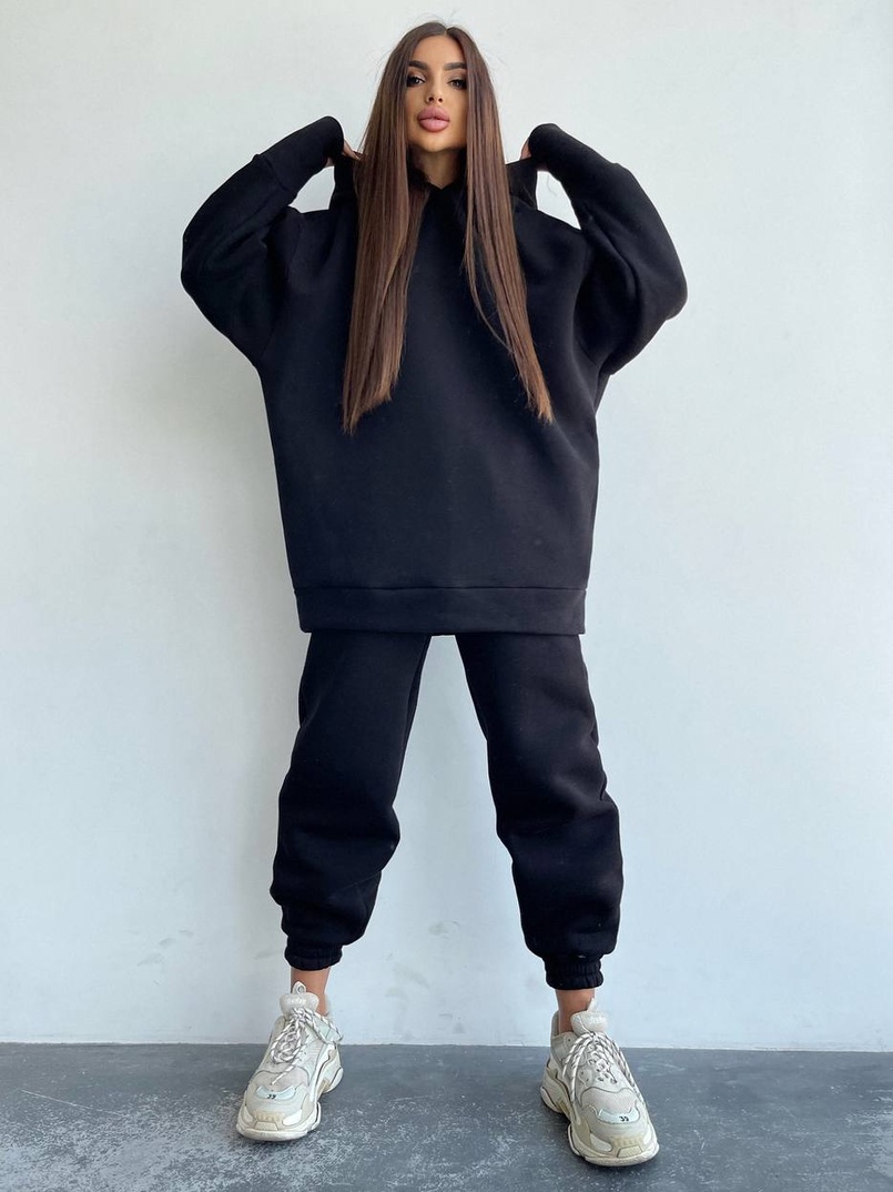 Тёплый комплект: худи + спортивные штаны Тёплый комплект: худи + спортивные штаны | PUSHKA SHOP