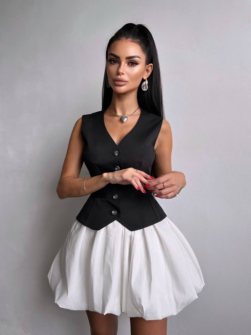 Комплект: жилет + спідниця Комплект: жилет + спідниця | PUSHKA SHOP