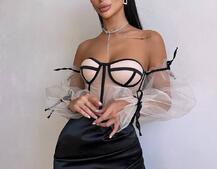 Атласний комплект: корсет + спідниця Атласний комплект: корсет + спідниця | PUSHKA SHOP