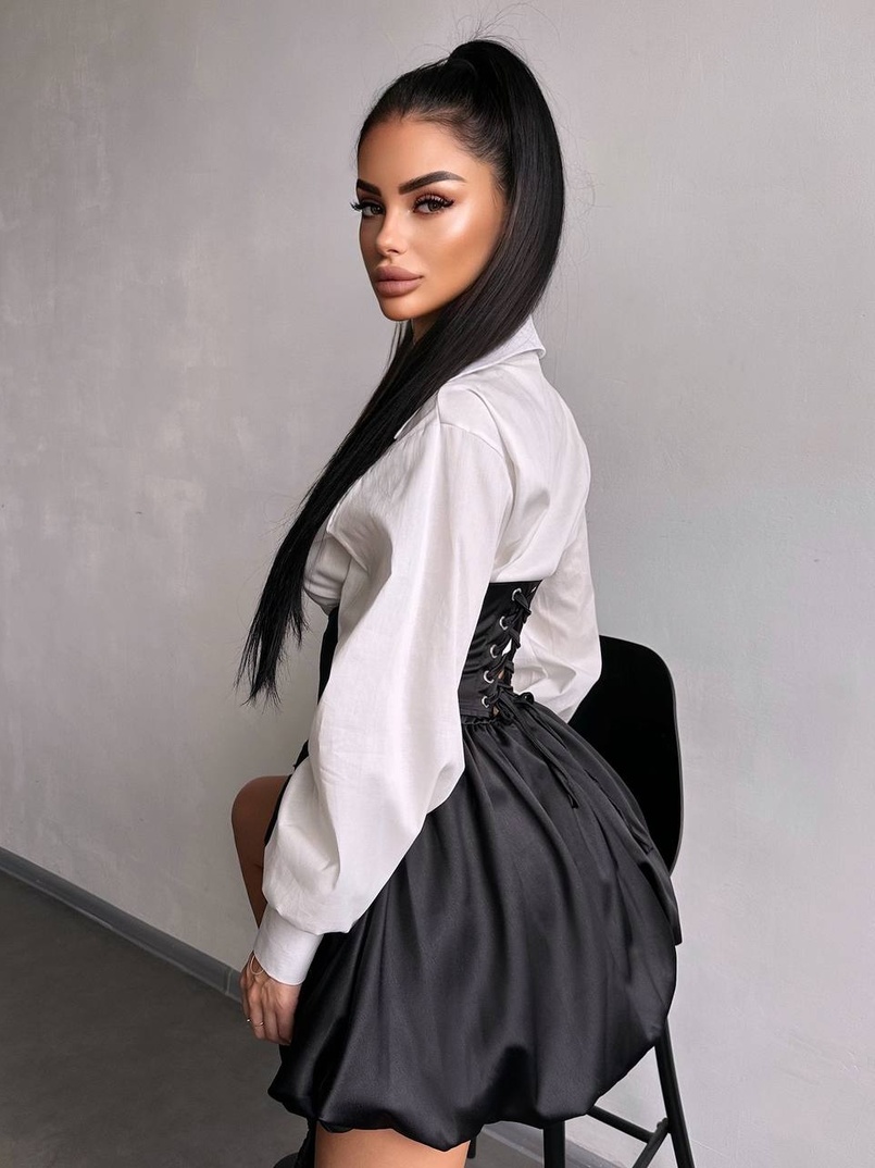 Комплект: сорочка + корсетна спідниця Комплект: сорочка + корсетна спідниця | PUSHKA SHOP