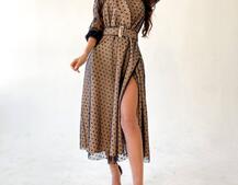 Платье миди с блестками  | PUSHKA SHOP