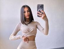 Комплект: топ + спідниця с розрізами  | PUSHKA SHOP